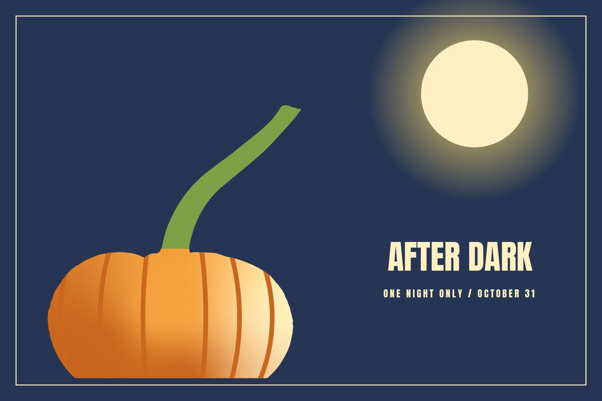 Finished pumpkin poster in the orange colorway